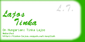 lajos tinka business card